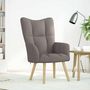 Voir la diapositive 3 : VIDAXL Chaise de relaxation Taupe Tissu