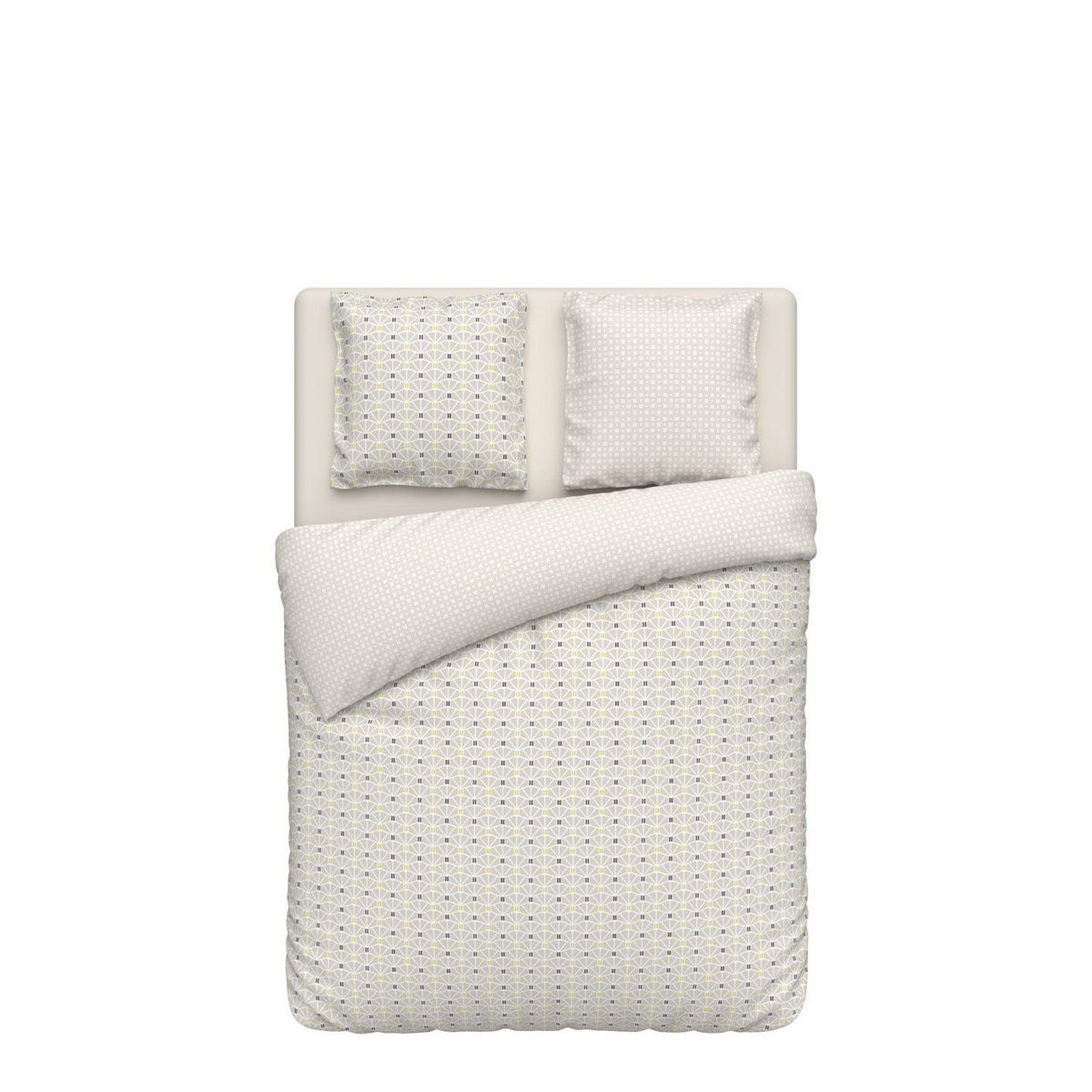 ACTUEL Parure housse de couette en coton 57 fils ORIGAMI