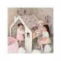 Habitat et Jardin Maisonnette pour enfant en bois  Bianelli  avec bureau - 114 x 93 x 120 cm - Blanc / Rose