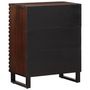 Voir la diapositive 4 : VIDAXL Buffet marron 60x34x75 cm bois massif de manguier