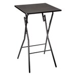FIVE Table de Bar en Métal  Pliante  102cm Noir