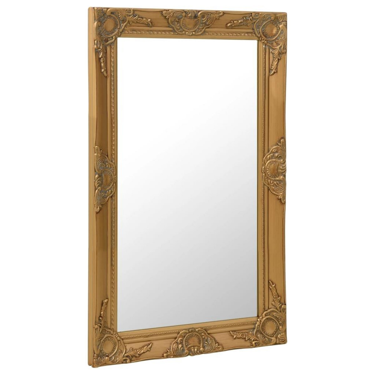 VIDAXL Miroir mural style baroque 50x80 cm Dore