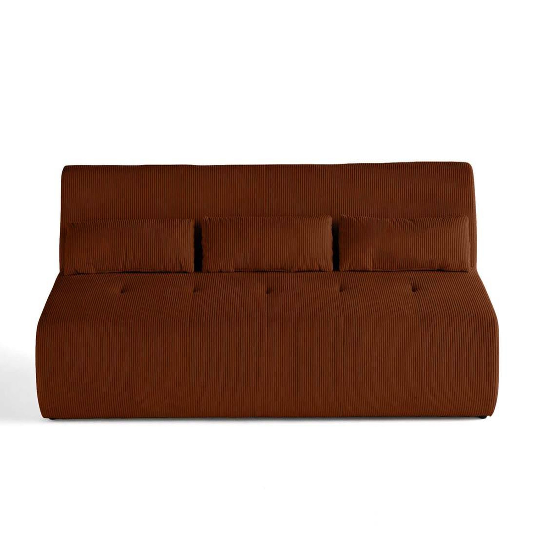 Voir la diapositive 6 : LISA DESIGN Onyx - canapé droit 3 places - en velours côtelé