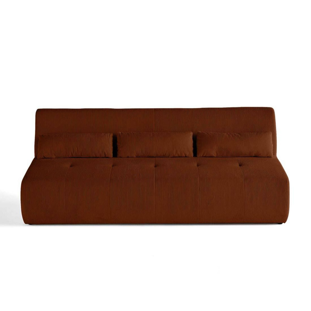 LISA DESIGN Onyx - canapé droit 3 places - en velours côtelé