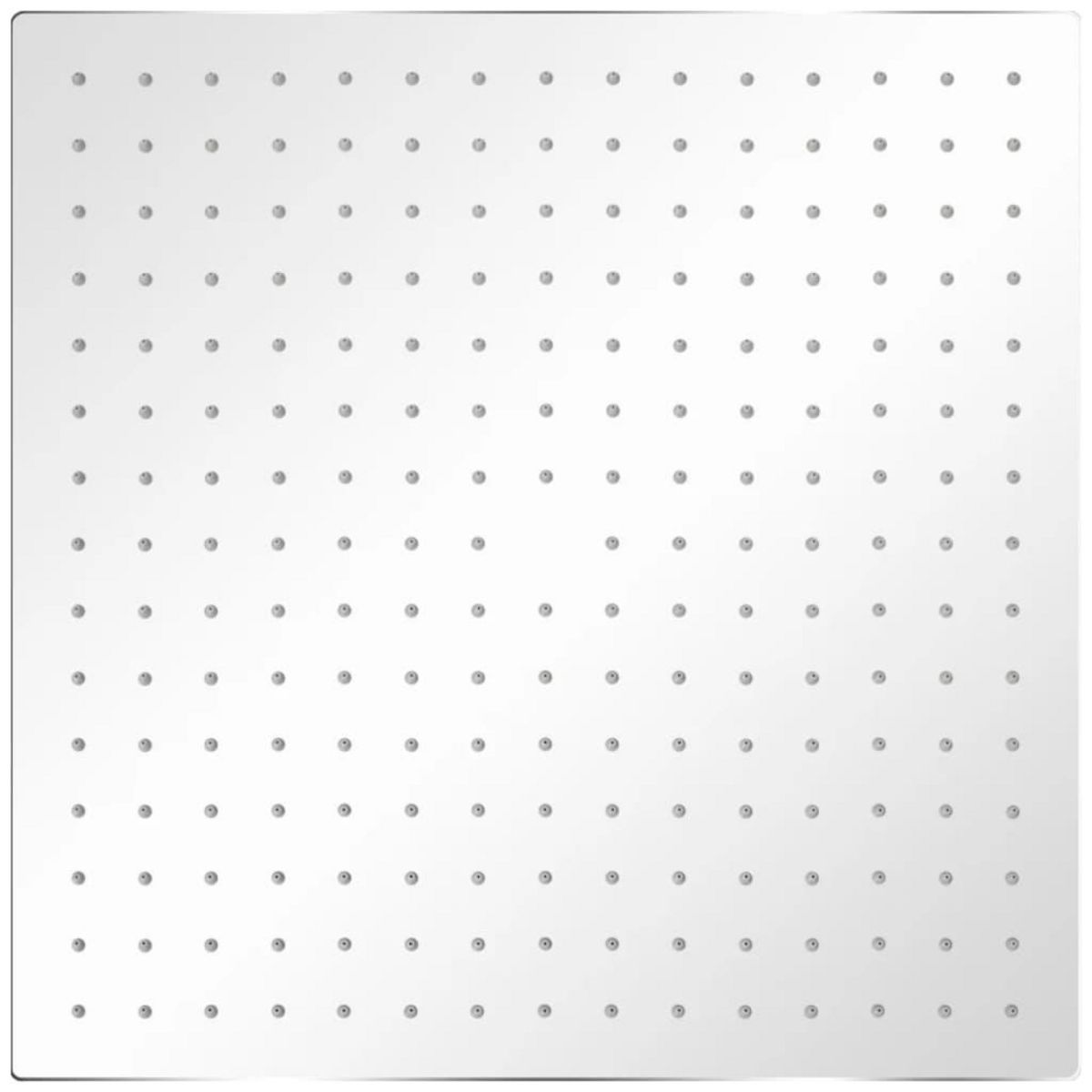 VIDAXL Tete de douche plongeante carree en acier inoxydable 40x40 cm