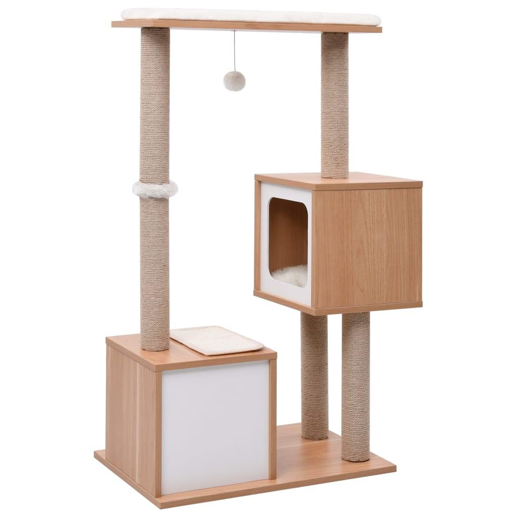 Voir la diapositive 4 : VIDAXL Arbre a chat avec tapis a gratter en sisal 104 cm