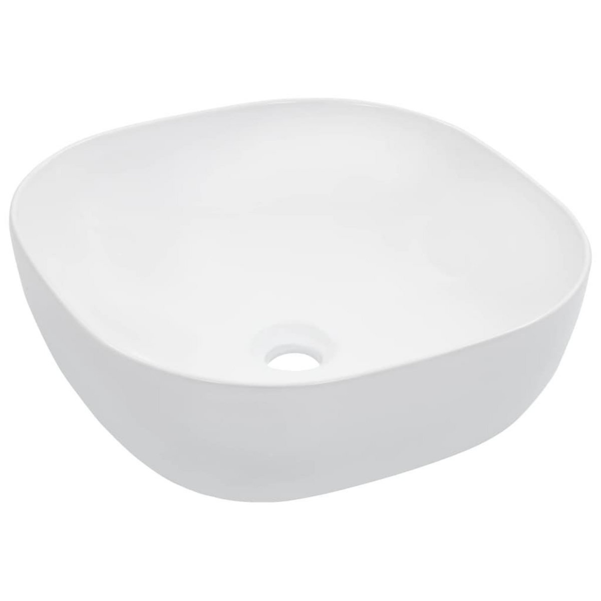 VIDAXL Lavabo 42,5x42,5x14,5 cm Ceramique Blanc
