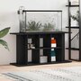 Voir la diapositive 1 : VIDAXL Support pour aquarium chêne noir 120x40x60 cm bois d ingénierie