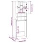 Voir la diapositive 6 : VIDAXL Meuble pour machine a laver Chene marron 64x25,5x190 cm
