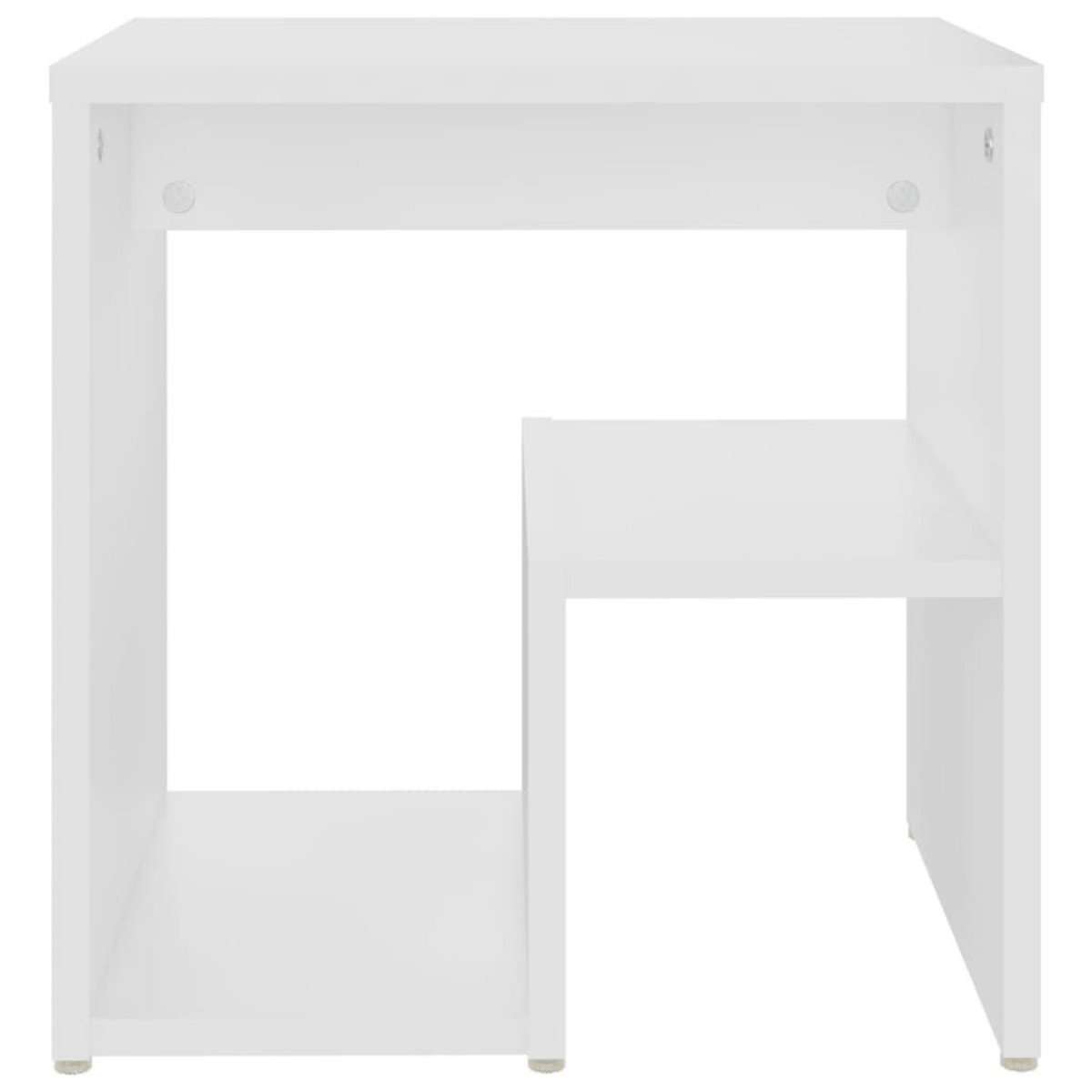 VIDAXL Tables de chevet 2 pcs blanc 40x30x40 cm bois d'ingenierie