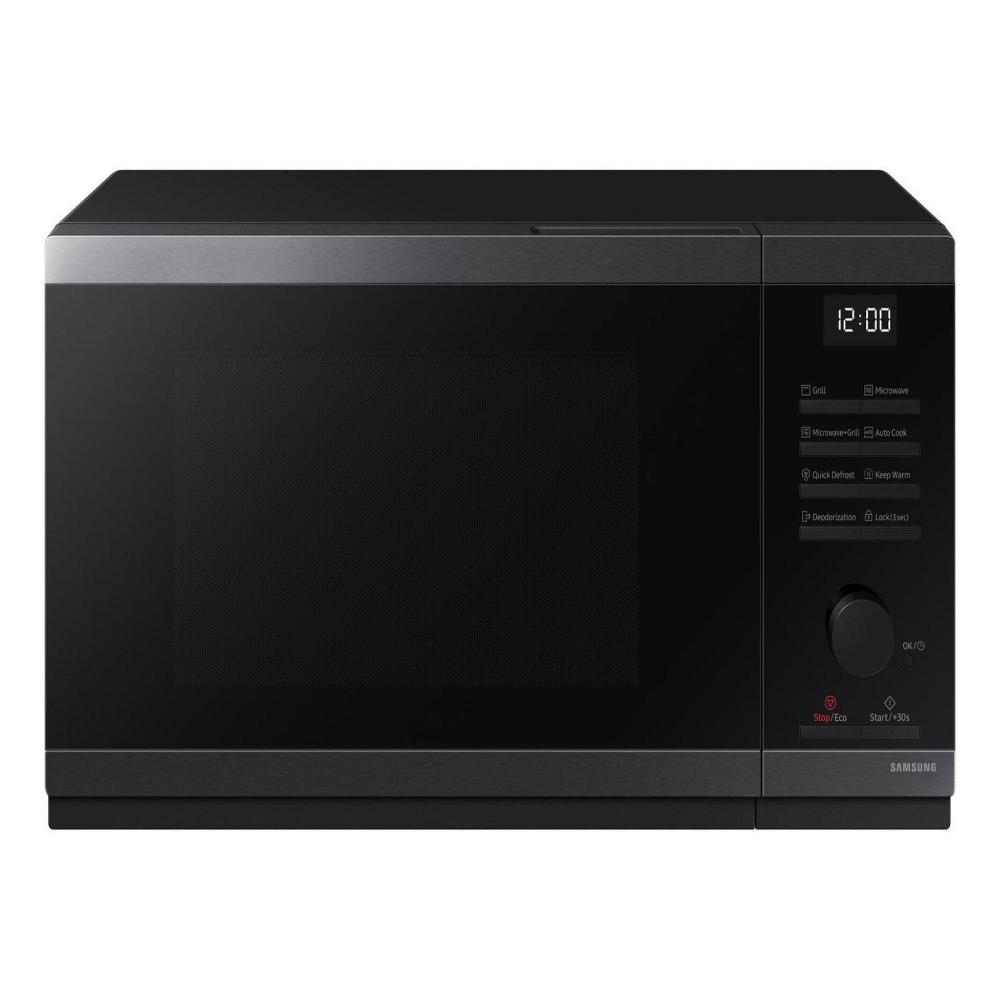 Samsung Micro-ondes avec grill samsung mg23dg4524ag surface plane 23 l 800 w noir acier inoxydable