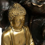 Voir la diapositive 2 : ATMOSPHERA Fontaine & Bouddha Déco  Kalyani  39cm Noir & Or