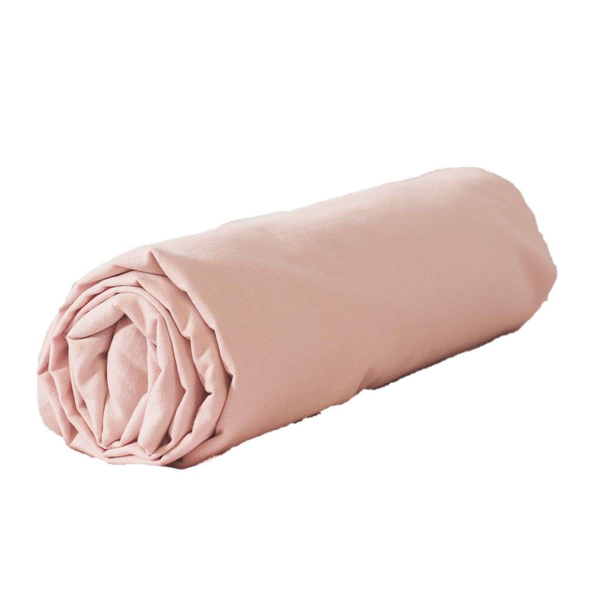Voir la diapositive 1 : COTE DECO Drap housse - 100% coton lavé 57 fils