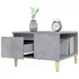 VIDAXL Table basse gris beton 55x55x36,5 cm bois d'ingenierie