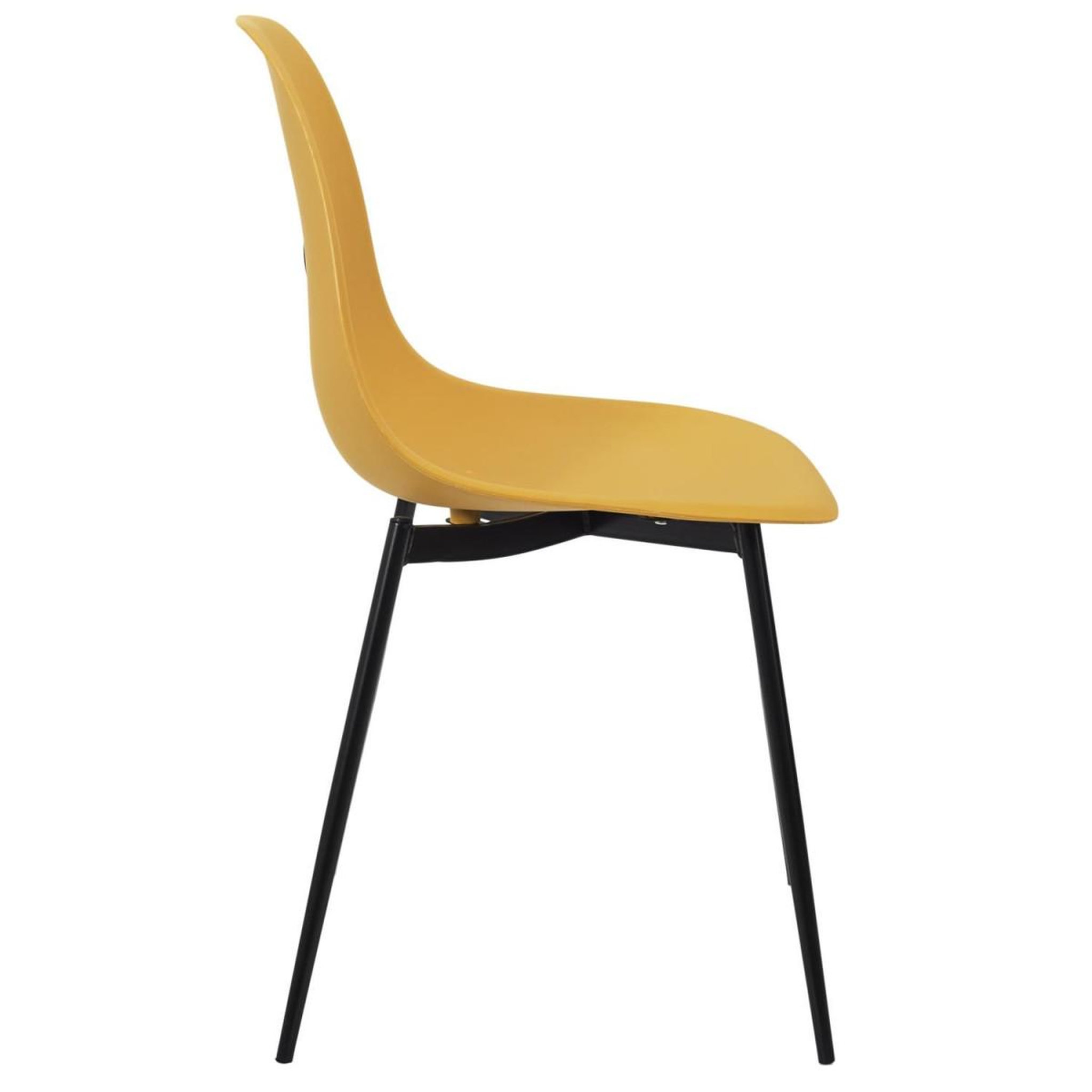 Voir la diapositive 4 : The Home Deco Factory Lot de 6 chaises  gustav  87cm jaune