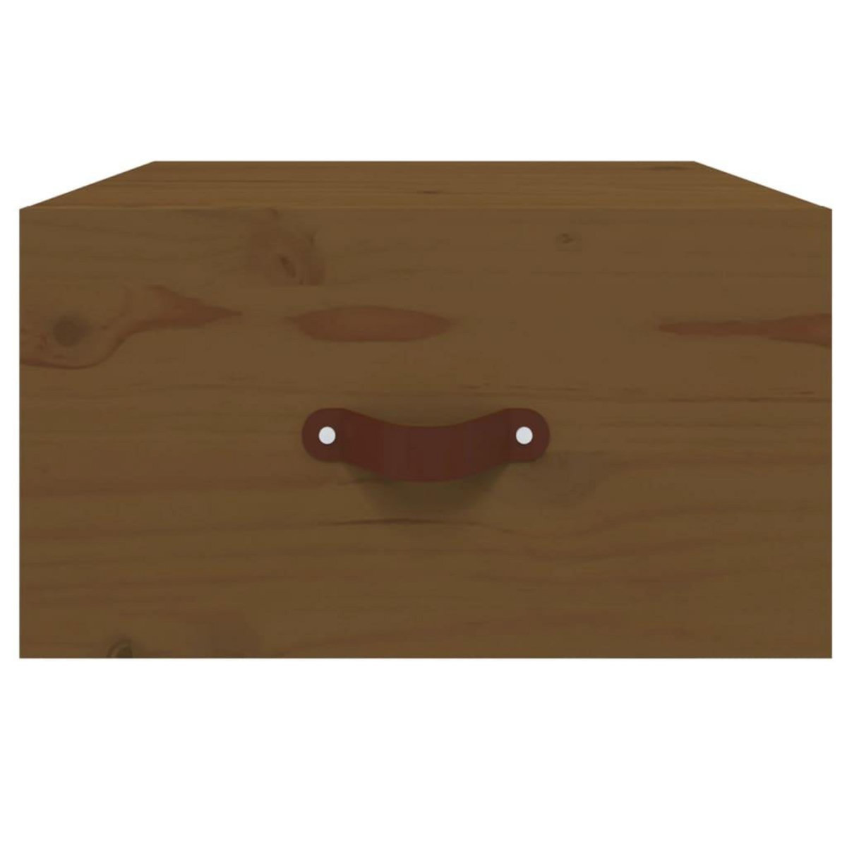 VIDAXL Table de chevet murale Marron miel 40x29,5x22 cm