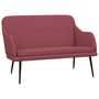 Voir la diapositive 2 : VIDAXL Banc Rouge bordeaux 110x76x80 cm Tissu