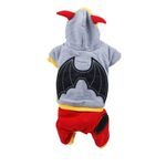 DIVERS Costume pour chien Ailes - Taille S. Coloris disponibles : Gris, Noir