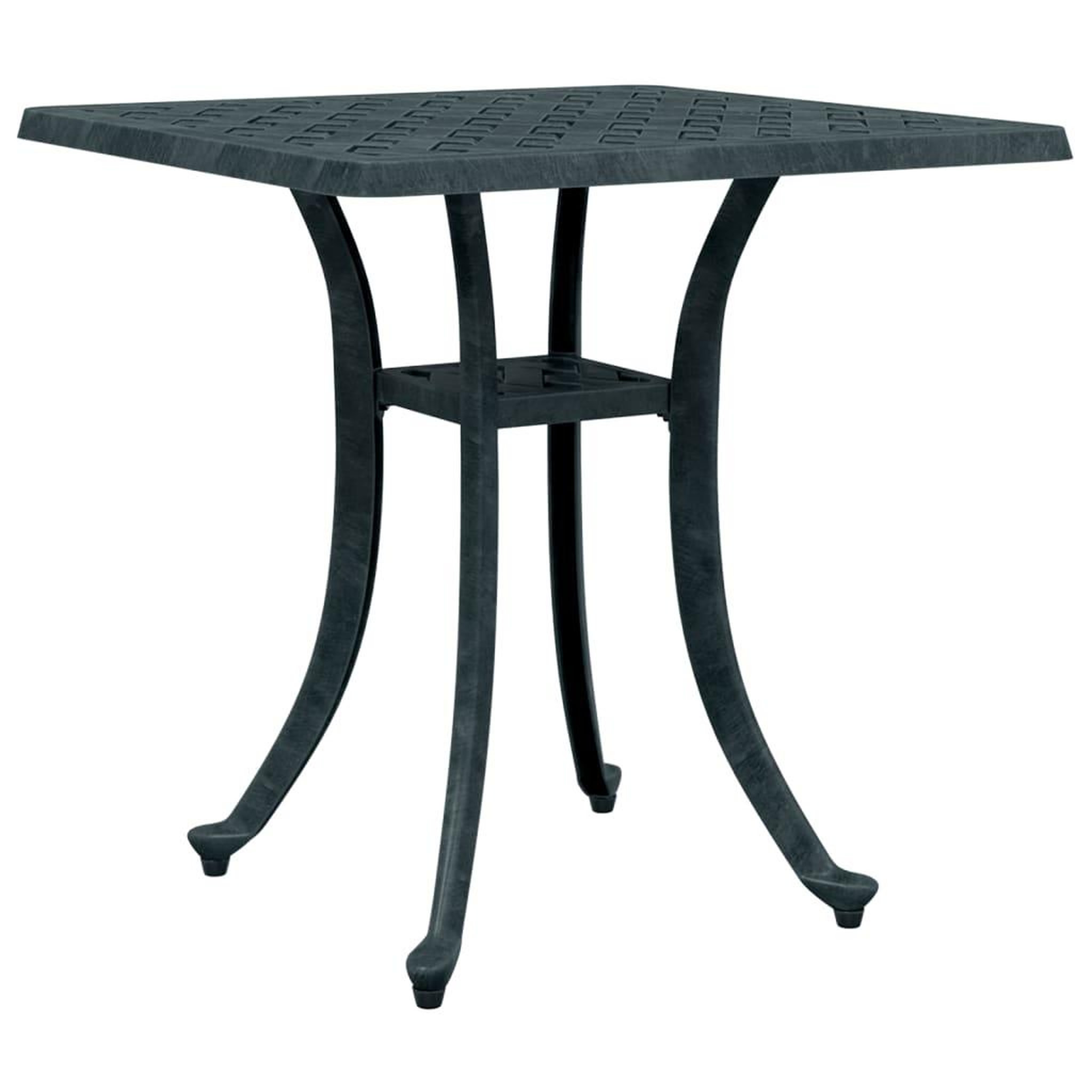 Voir la diapositive 2 : VIDAXL Table de jardin vert 53x53x53 cm aluminium coule