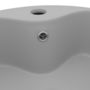 Voir la diapositive 5 : VIDAXL Lavabo de luxe avec trop-plein Gris clair mat 36x13cm Ceramique