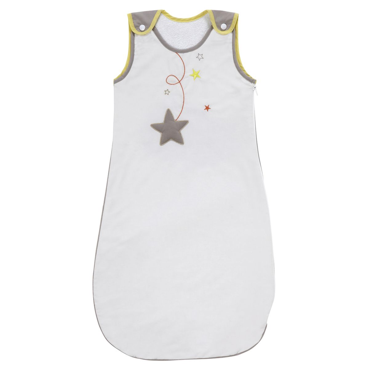 PTIT BASILE Gigoteuse été bio 6-24 mois Pluie d'étoiles gris perle