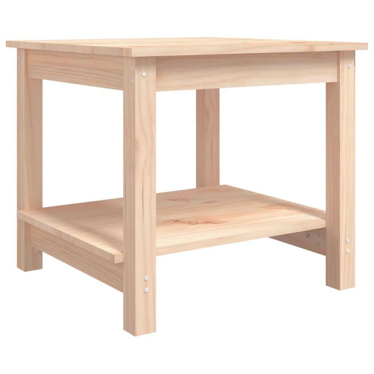 VIDAXL Table basse 50x50x45 cm Bois massif de pin