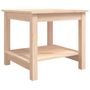 Voir la diapositive 2 : VIDAXL Table basse 50x50x45 cm Bois massif de pin