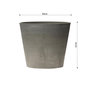 Voir la diapositive 5 : ART PLAST Pot de Fleur Gris 70L Ø50cm H47cm - Jardinière Extérieure Balcon Terrasse Jardin ARTPLAST