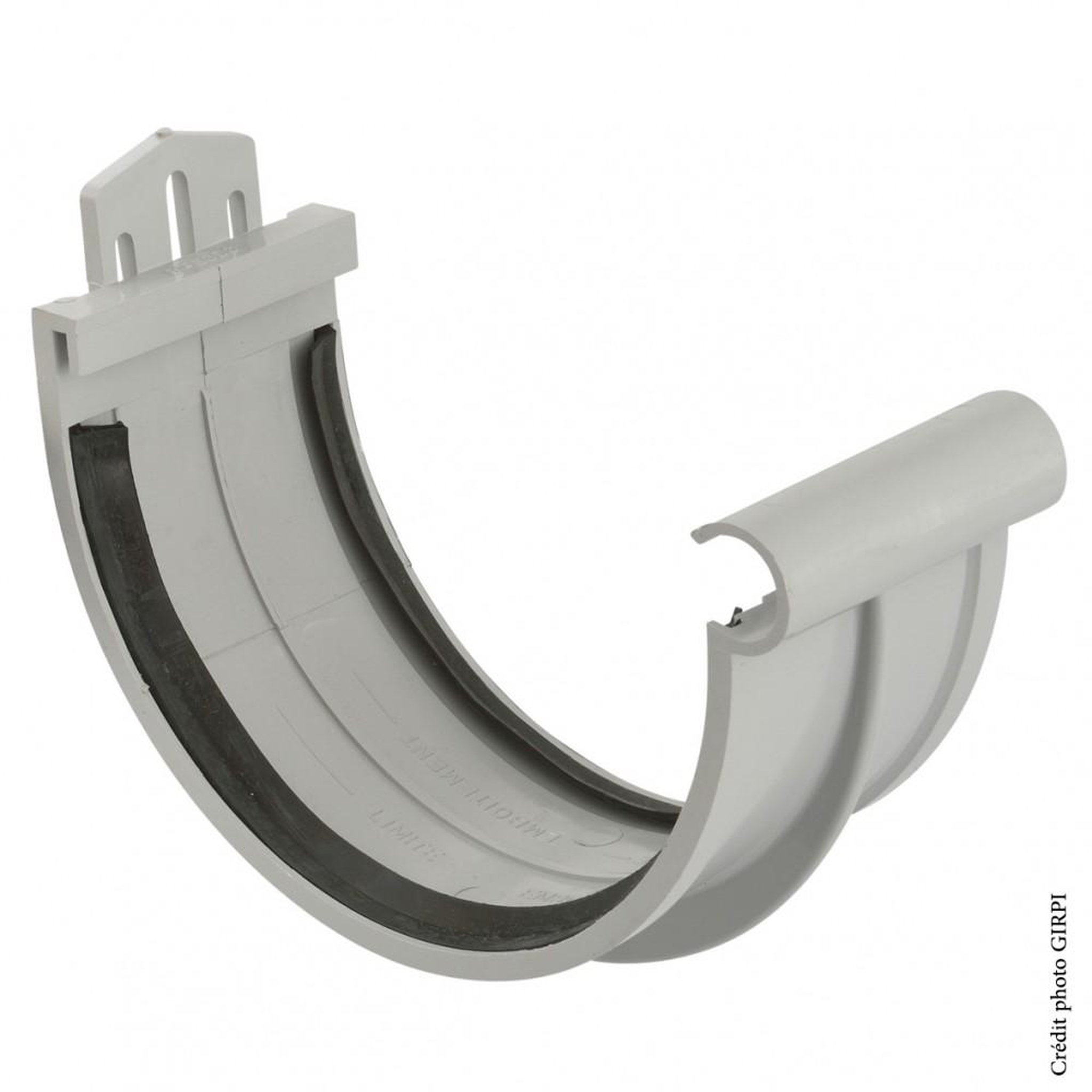 GIRPI Jonction à joint pvc gris GIRPI, Dév.33 cm