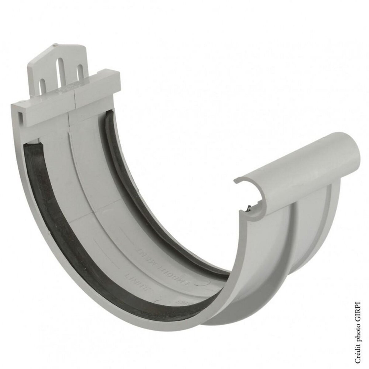 GIRPI Jonction à joint pvc gris GIRPI, Dév.33 cm