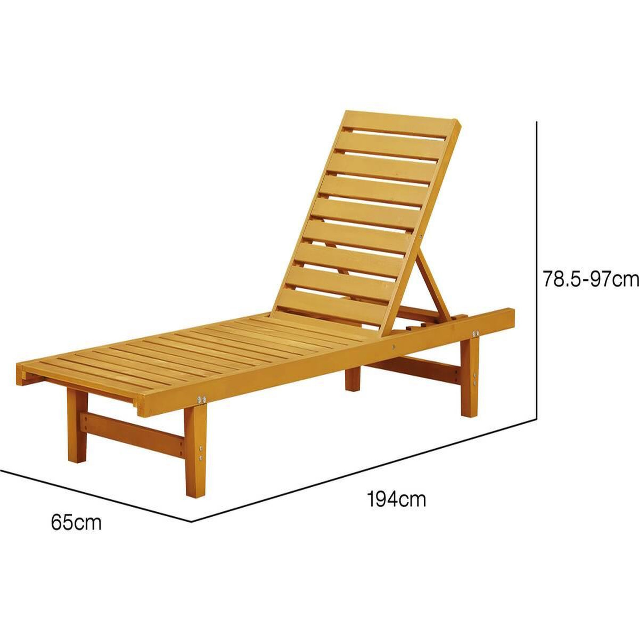 Voir la diapositive 4 : Habitat et Jardin Bain de Soleil en bois  Rawai  -  Marron clair