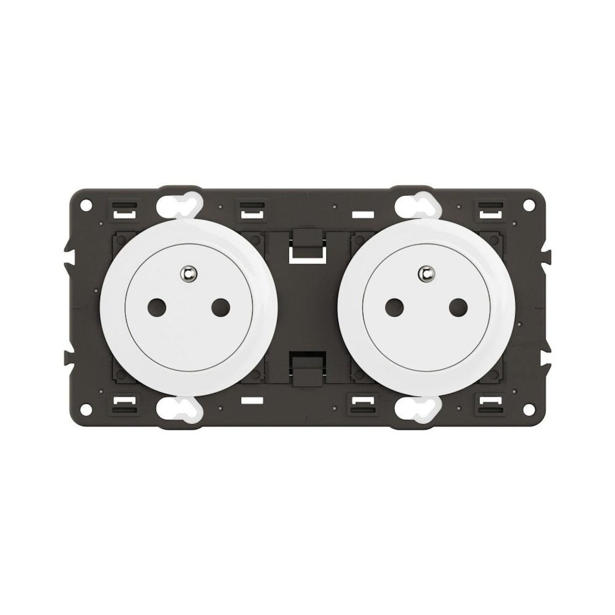 Legrand Bloc 2p affleur compo celiane blanc