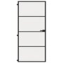 Voir la diapositive 3 : VIDAXL Porte interieure mince noir 93x201,5 cm verre trempe aluminium