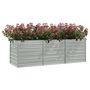 Voir la diapositive 3 : VIDAXL Lit sureleve de jardin 240x80x77 cm Acier galvanise Argente
