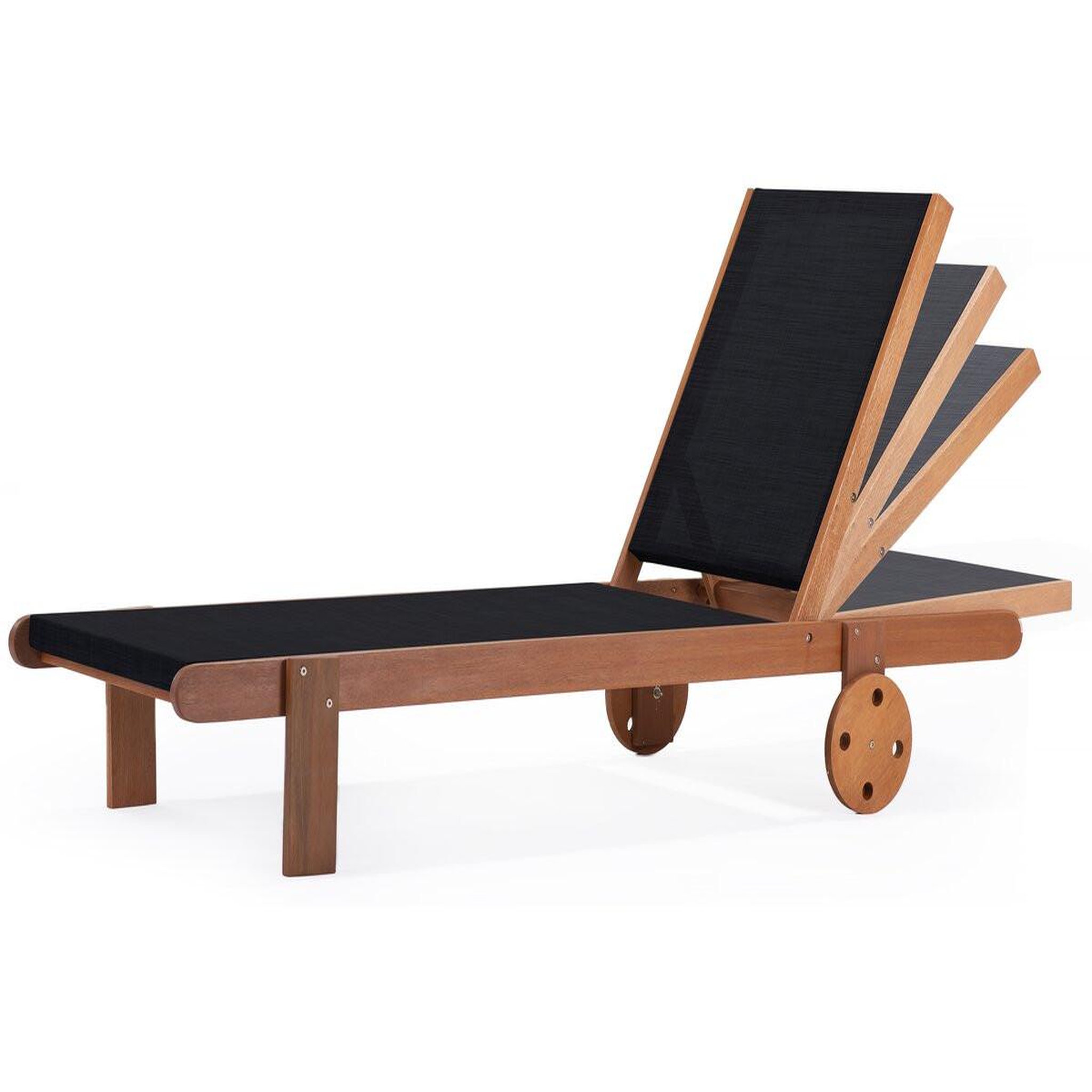 Voir la diapositive 2 : Habitat et Jardin Bain de soleil en bois exotique  saïgon  - maple - noir
