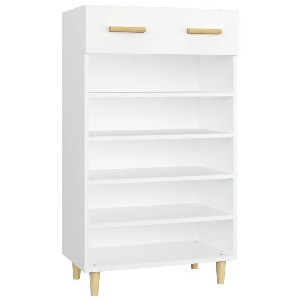 VIDAXL Armoire a chaussures Blanc 60x35x105 cm Bois d'ingenierie