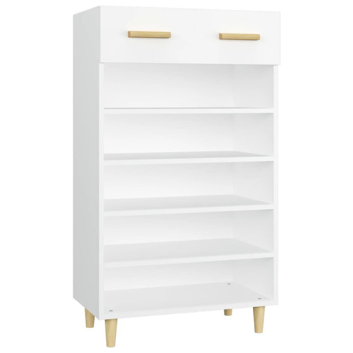 VIDAXL Armoire a chaussures Blanc 60x35x105 cm Bois d'ingenierie