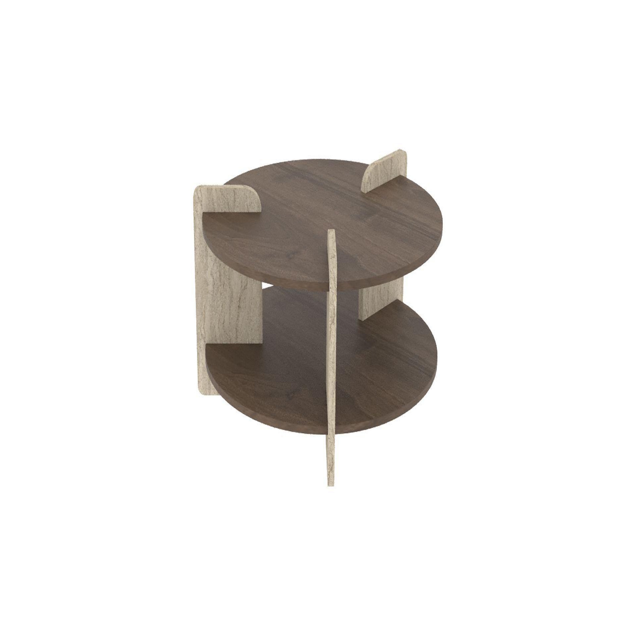Habitat et Jardin Table basse en bois  oalla  70 x 70 x 45 cm - noyer