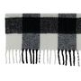 Voir la diapositive 3 : Paris Prix Plaid Imprimé  Carreaux  127x152cm Blanc & Noir