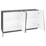 Voir la diapositive 2 : Meuble de rangement 4 portes 160cm VERONA