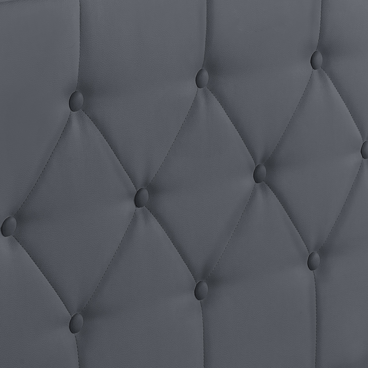 ID MARKET Lit coffre double AUSTIN avec tête de lit et sommier 160 x 200 cm PVC gris