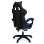 Voir la diapositive 6 : ID MARKET Fauteuil de gaming ALEX réglable avec repose-pied, coussin de tête et coussin lombaire noir et bleu