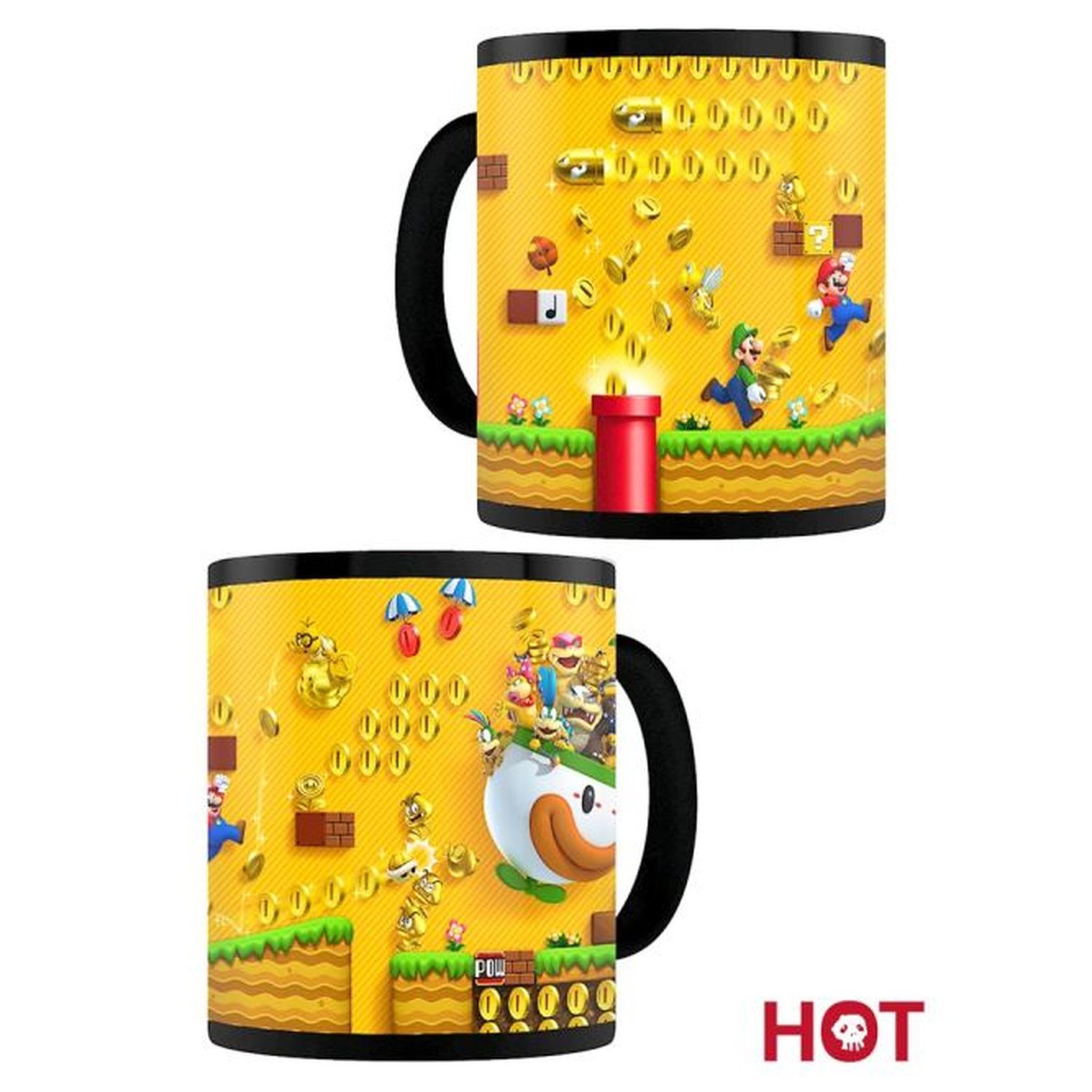 Voir la diapositive 4 : Mug Thermo réactif Gold Coin Rush Super Mario