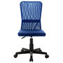 Voir la diapositive 2 : VIDAXL Chaise de bureau Bleu 44x52x100 cm Tissu en maille