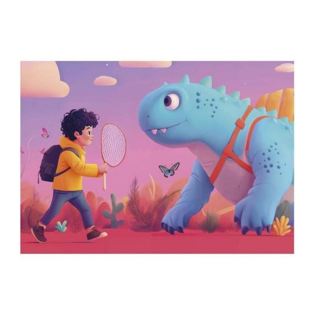 EDUCA 4 Puzzles - EDUCA - Dinos sympathiques - 20+40+60+80 pieces