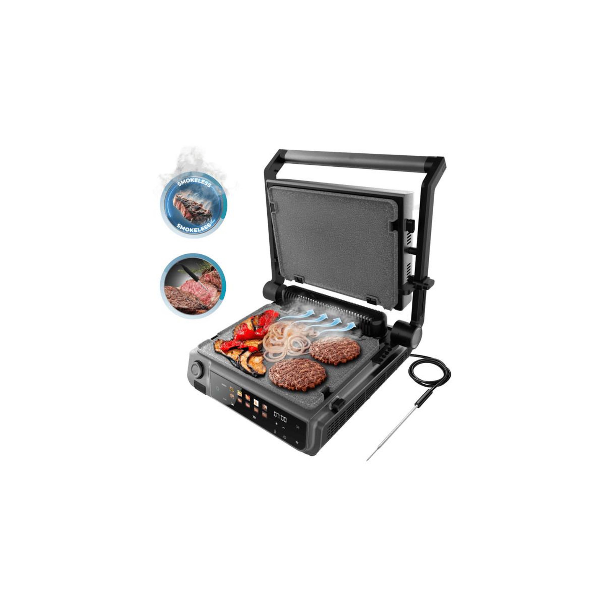 Voir la diapositive 3 : CECOTEC Gril électrique cecotec Gril Élégant 2000 acier inoxydable