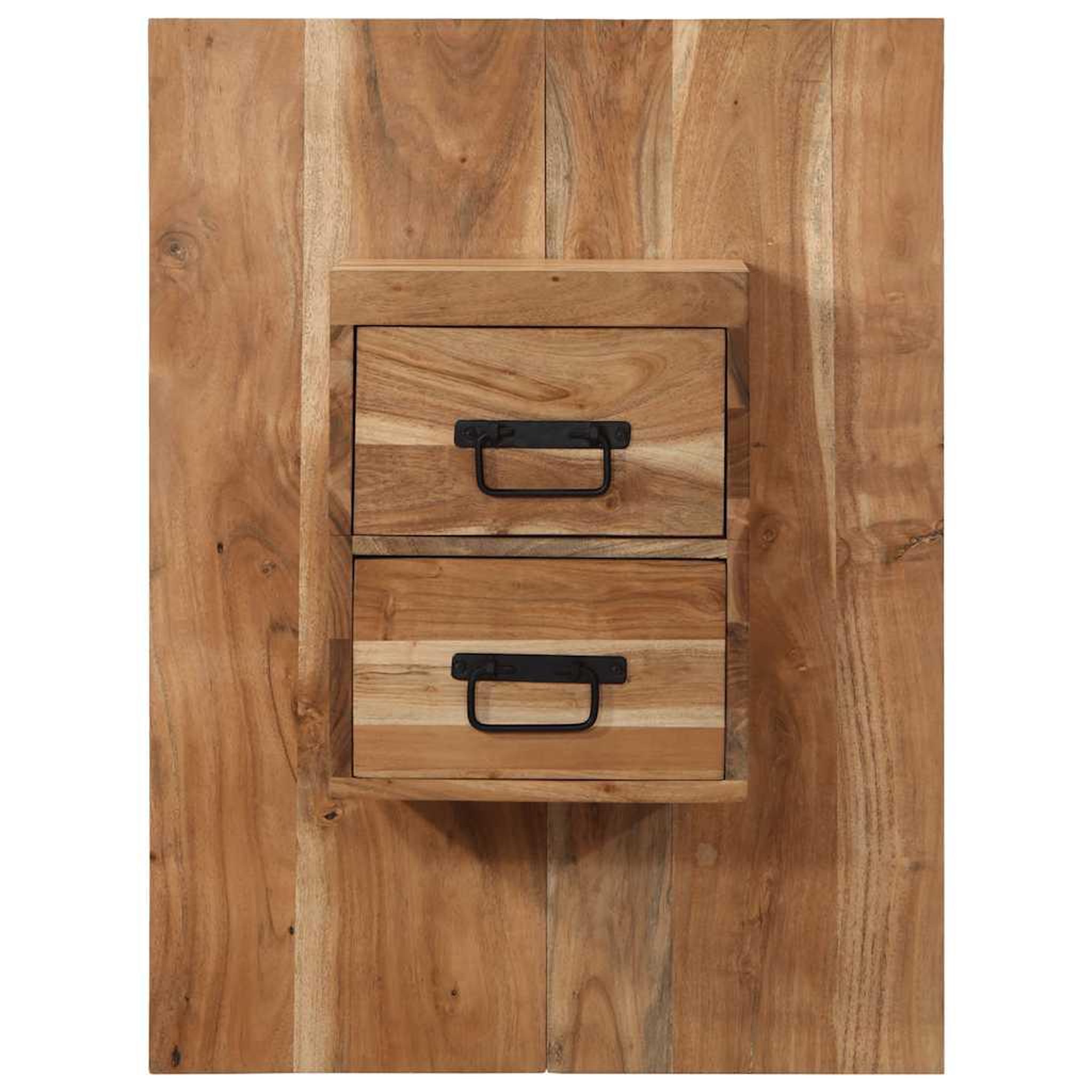 Voir la diapositive 2 : VIDAXL Table de chevet 60x32x80 cm bois d'acacia solide