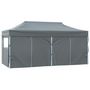 Voir la diapositive 4 : VIDAXL Tente de reception pliable avec 4 parois 3x6 m Acier Anthracite