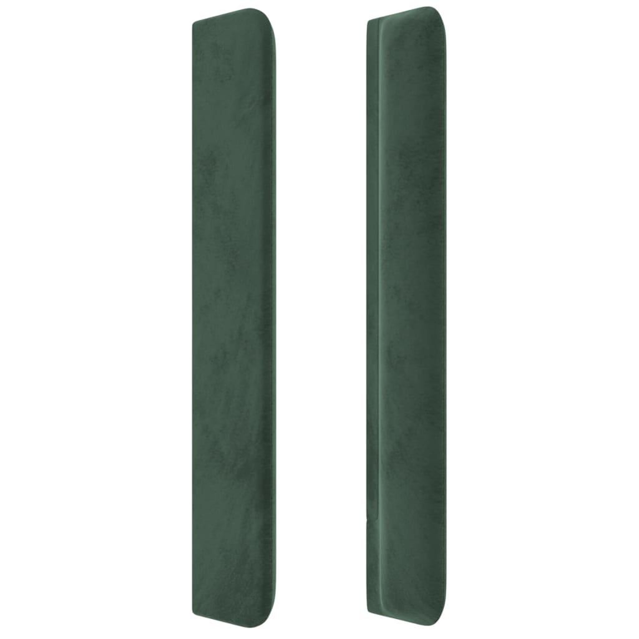 Voir la diapositive 4 : VIDAXL Tete de lit avec oreilles Vert fonce 203x16x118/128 cm Velours