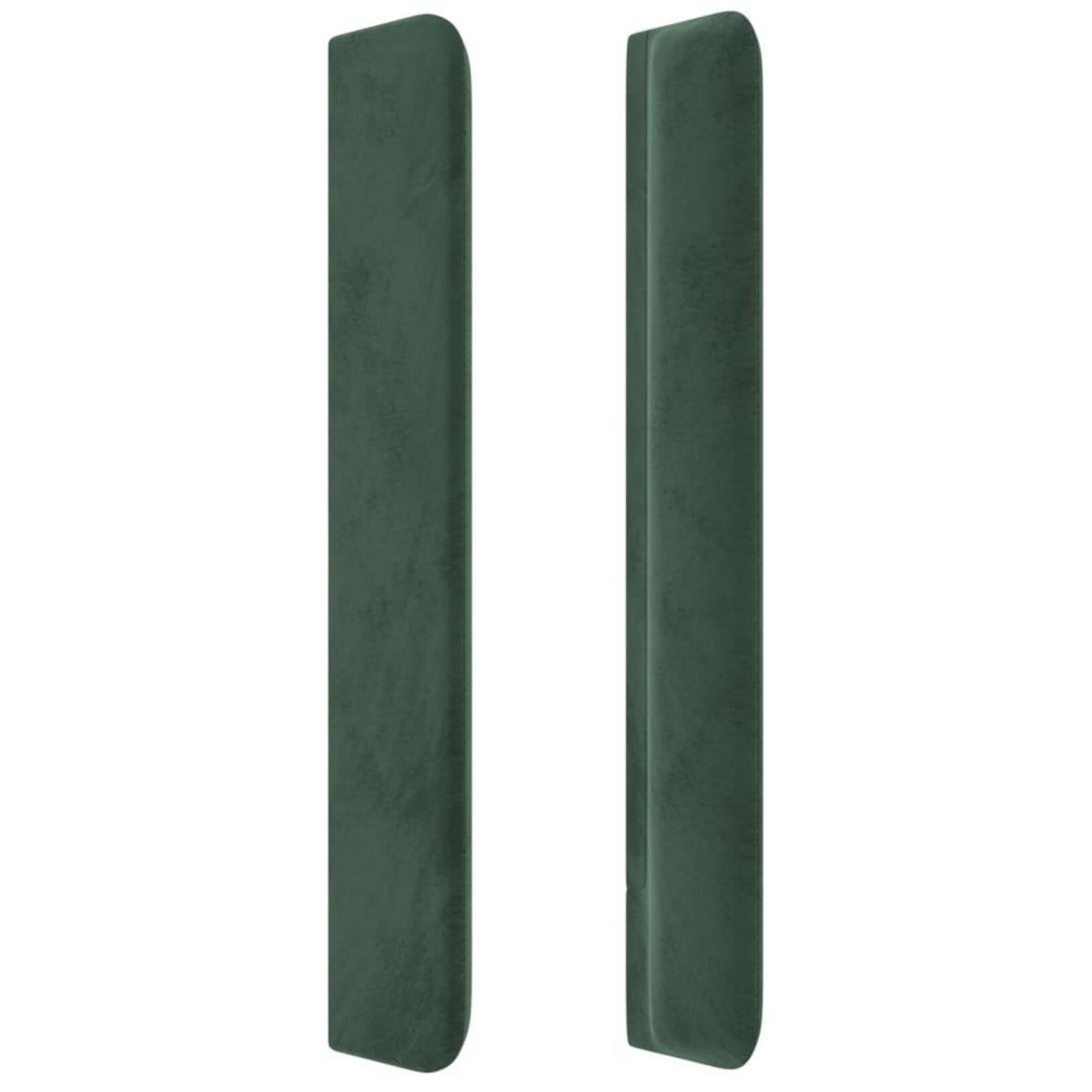 VIDAXL Tete de lit avec oreilles Vert fonce 203x16x118/128 cm Velours